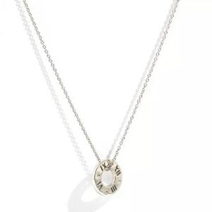 ❌SOLD❌TIFFANY&Co 18K Au750 White Gold Necklace/Pendant Atlas Pierced 4P Diamonds